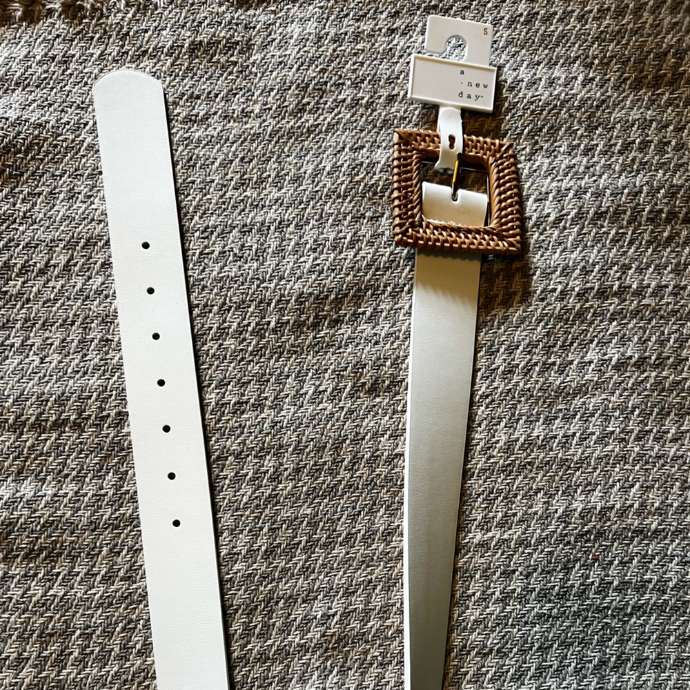 White boho belt